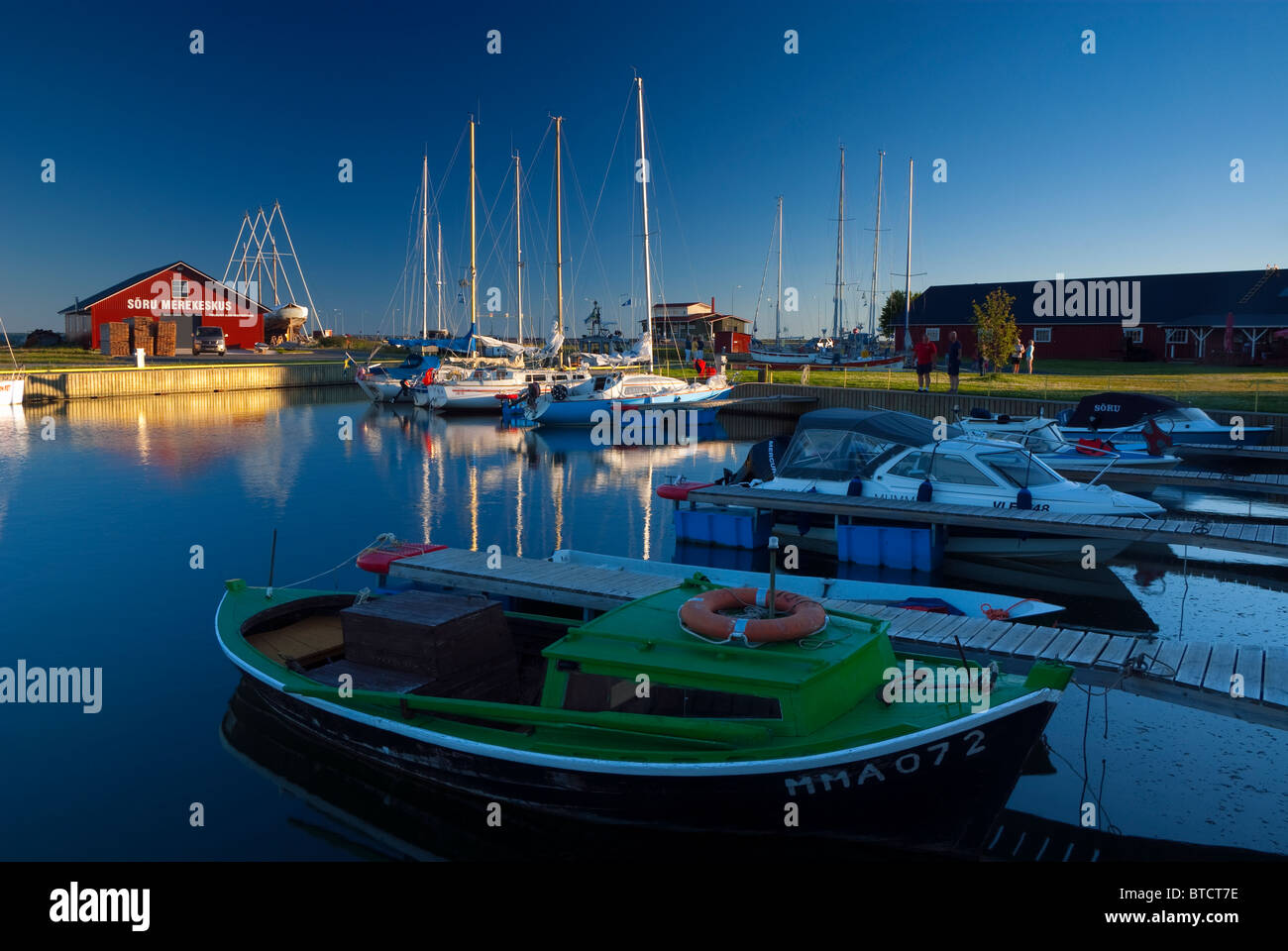 Sõru harbor on Hiiumaa island, Estonia Stock Photo