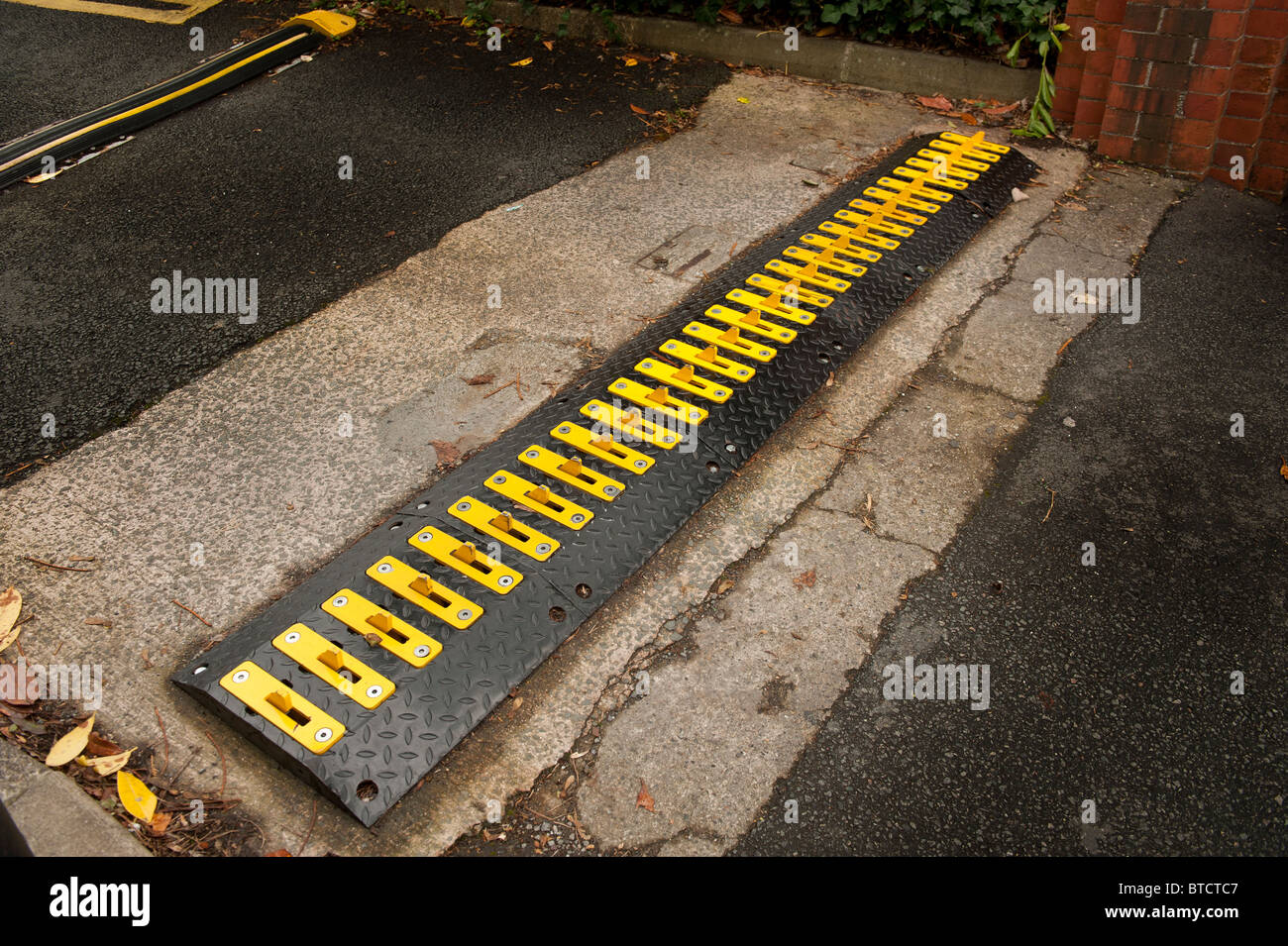 Dragon's Teeth" Traffic control measure regulating the direction of