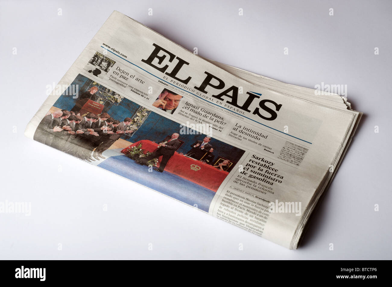 Spanish daily newspaper El Pais (The Country) Stock Photo