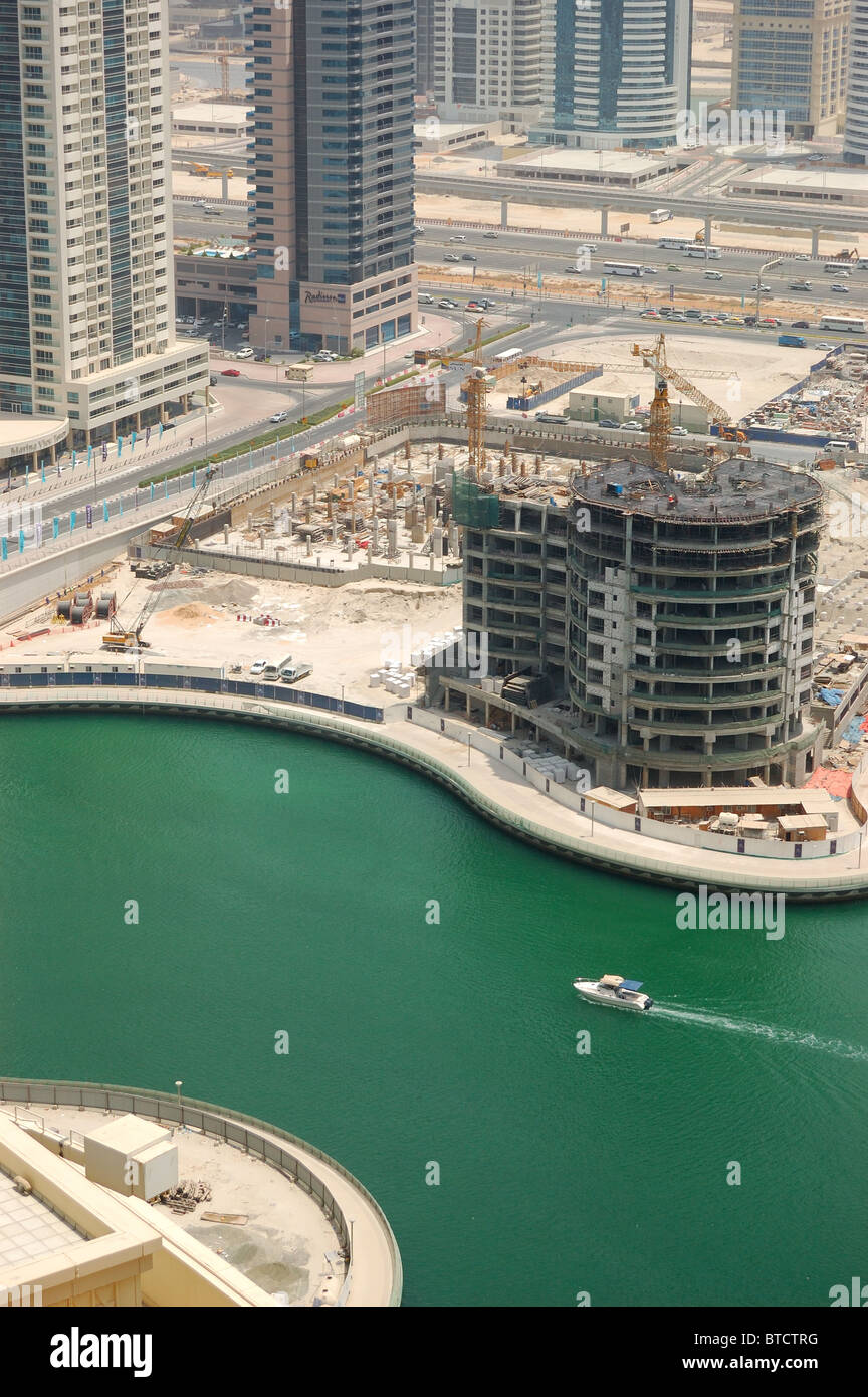 Construction works in Dubai, UAE Stock Photo