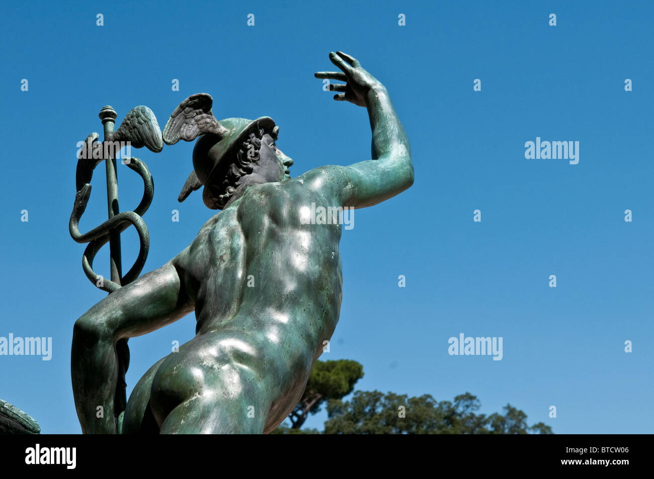 Italy Rome, fountain gardens of the Villa Medicis Stock Photo Alamy