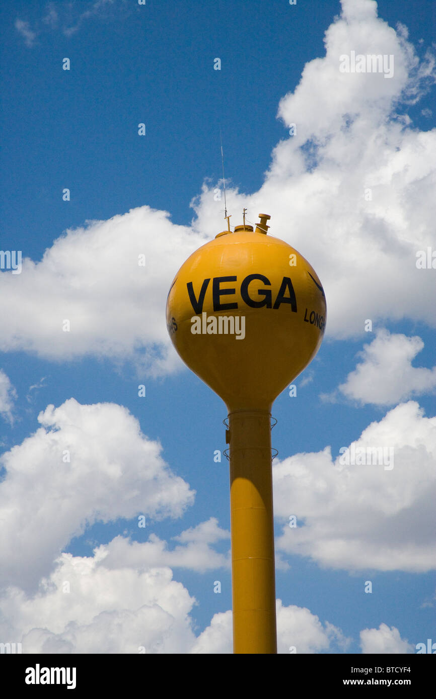 vega water tower on route 66 texas Stock Photo Alamy