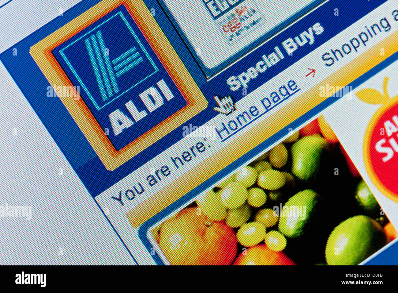 Aldi online shopping supermarket hires stock photography and images