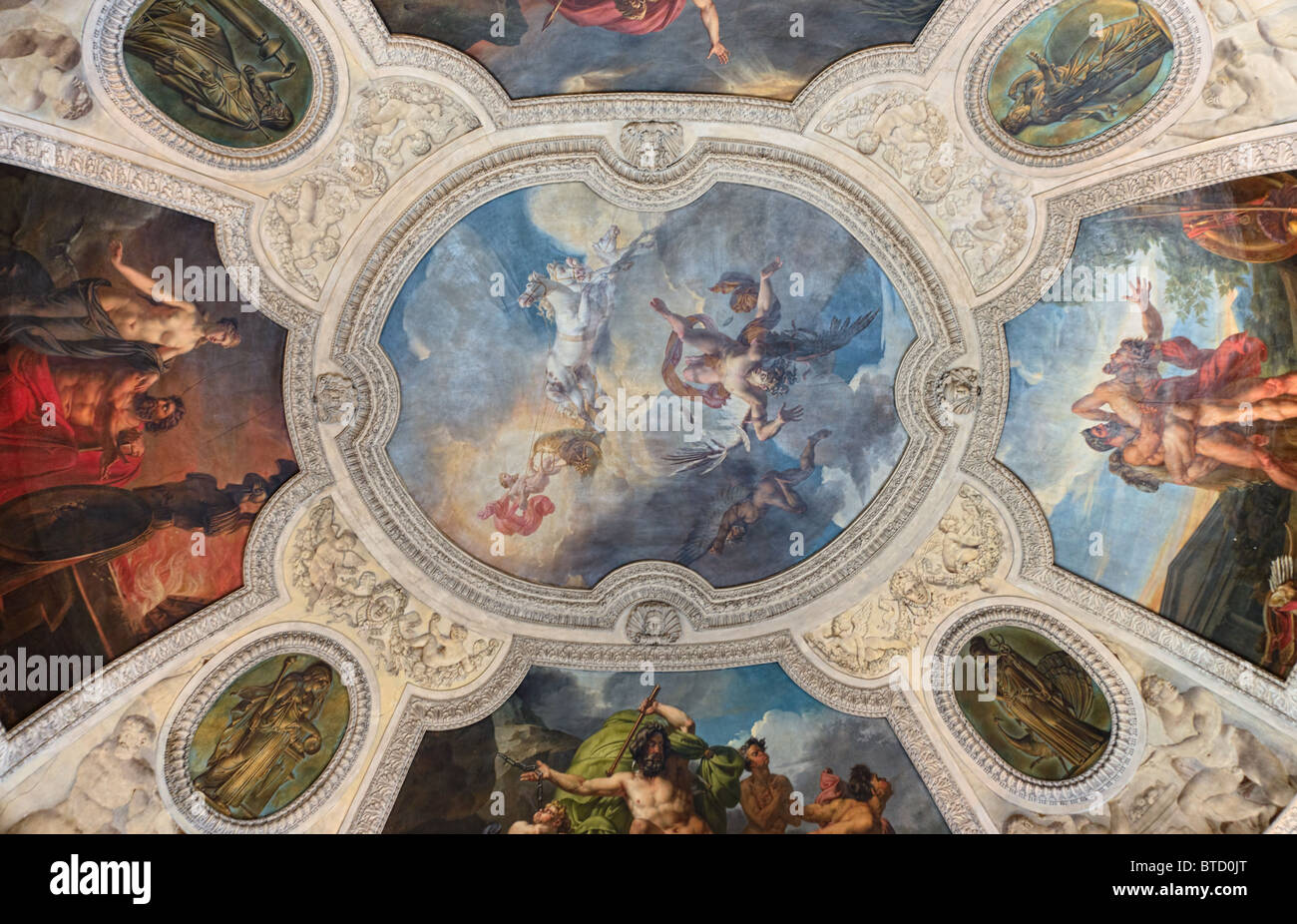 Ceiling Fresco Painting Louvre Museum Paris Stock Photo 32248016