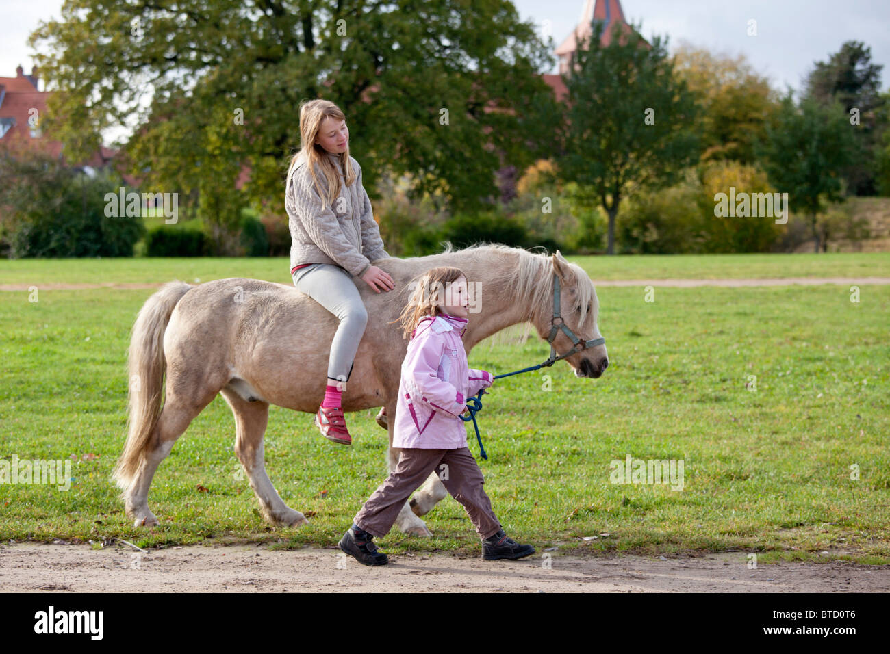 riding little pony