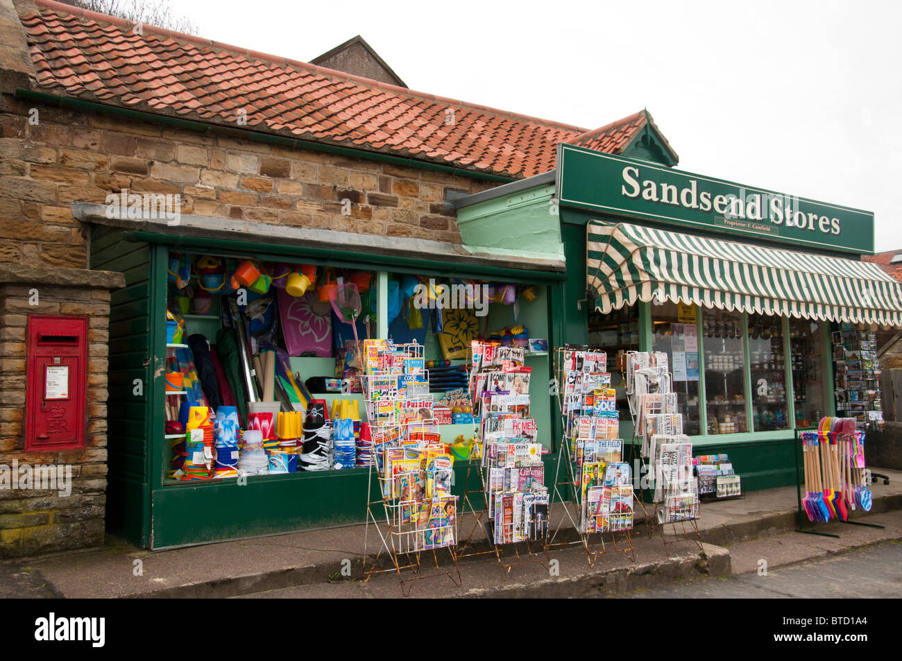 Sandsend Stores a village shop in Sandsend North Yorkshire Stock Photo
