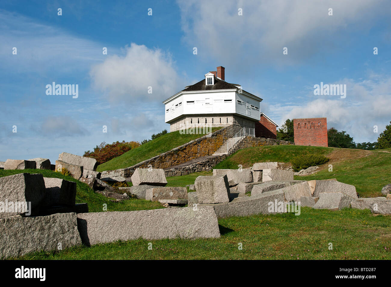 Fort McClary State Historic Site, Kittery Point, Maine, USA Stock Photo