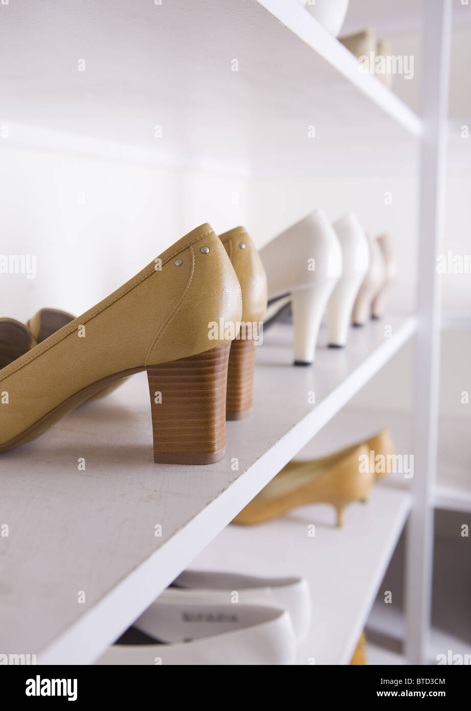 Shoes in a shelf Stock Photo Alamy