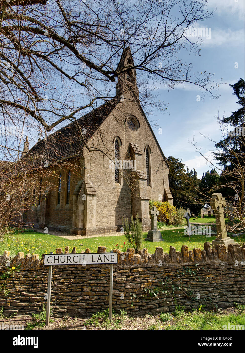 Kington Langley, Wiltshire, St Peter's Stock Photo