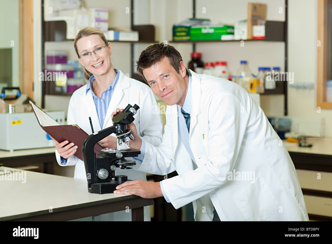 Doctors in laboratory Stock Photo Alamy