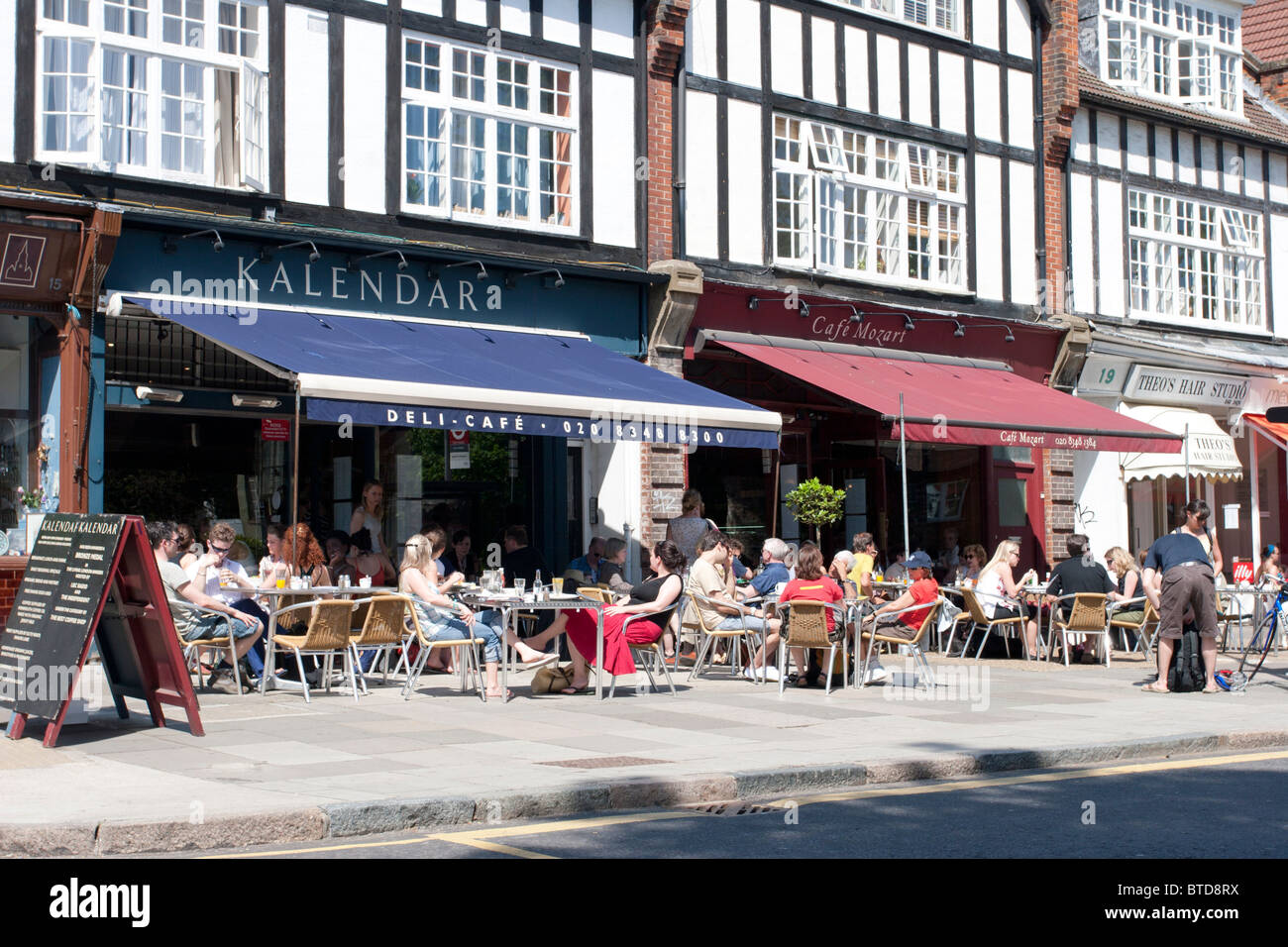 Alfresco dining - Hampstead Heath - London Stock Photo