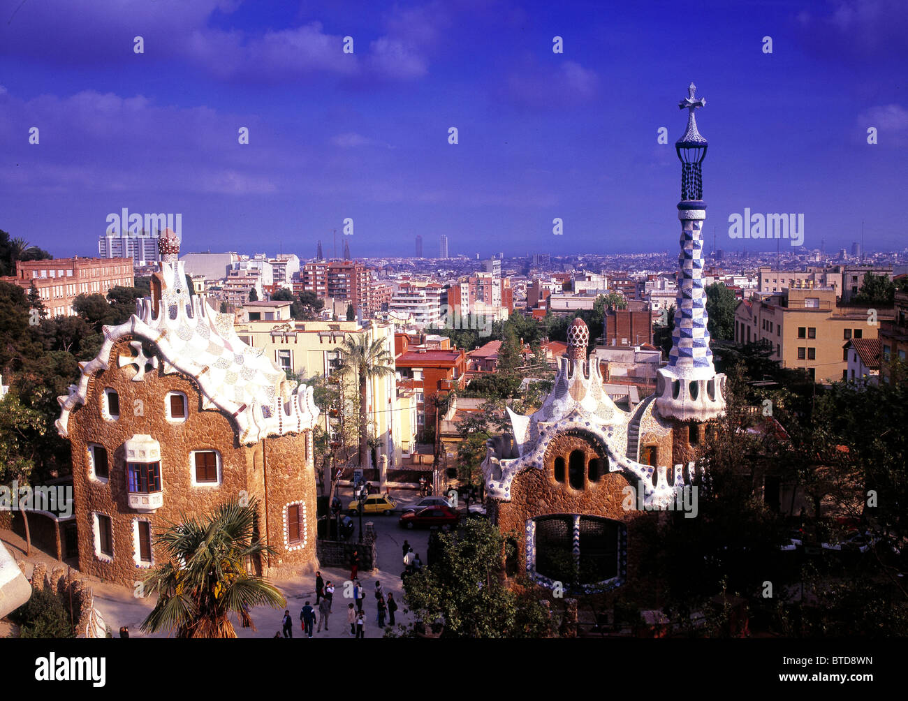 Barcelona, View Of City Stock Photo - Alamy