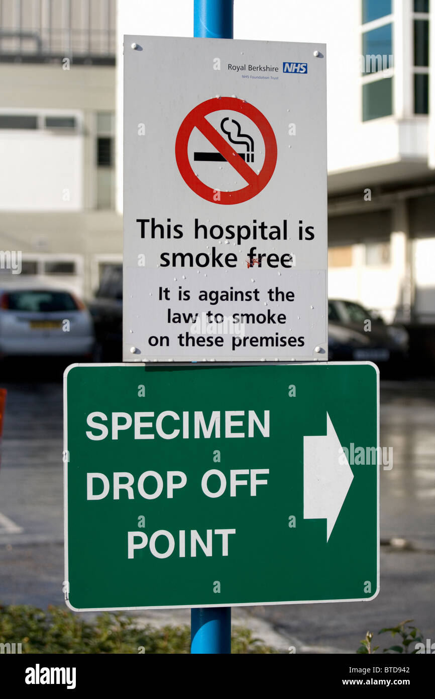 No smoking smoke free hospital hi-res stock photography and images - Alamy