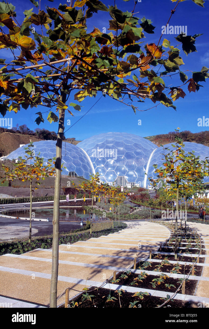 Eden Project, Exterior Stock Photo Alamy