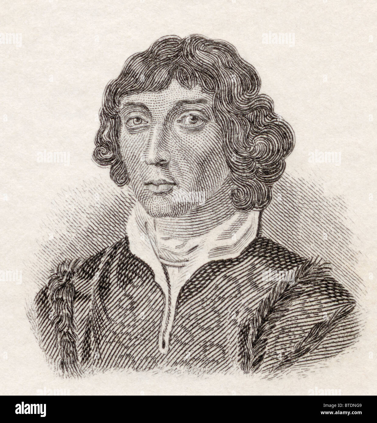 Nicolaus Copernicus, 1473 to 1543. Polish Renaissance astronomer and priest. Stock Photo