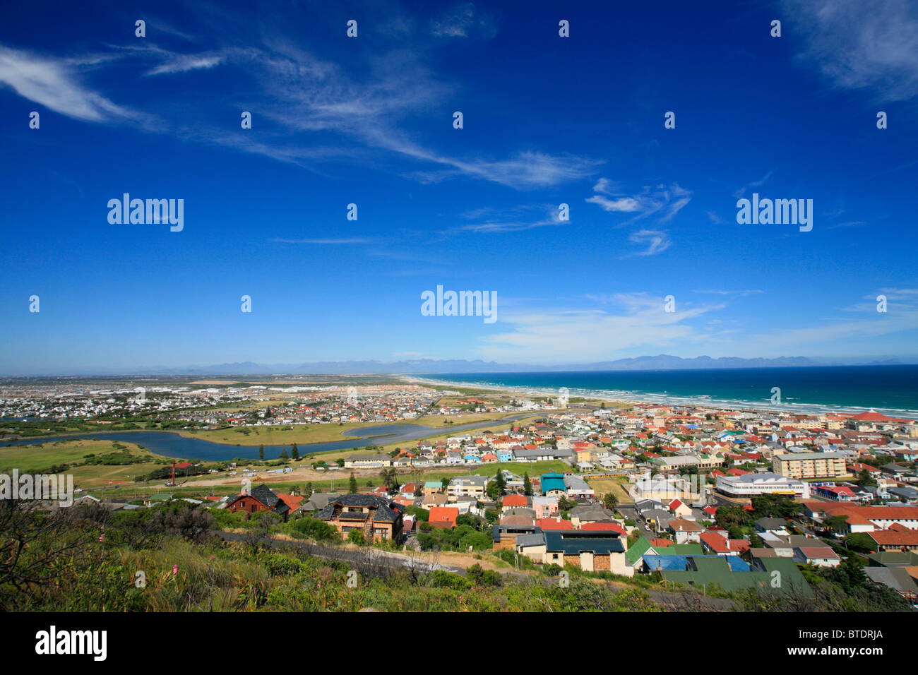 View over houses of Kalk Bay Stock Photo