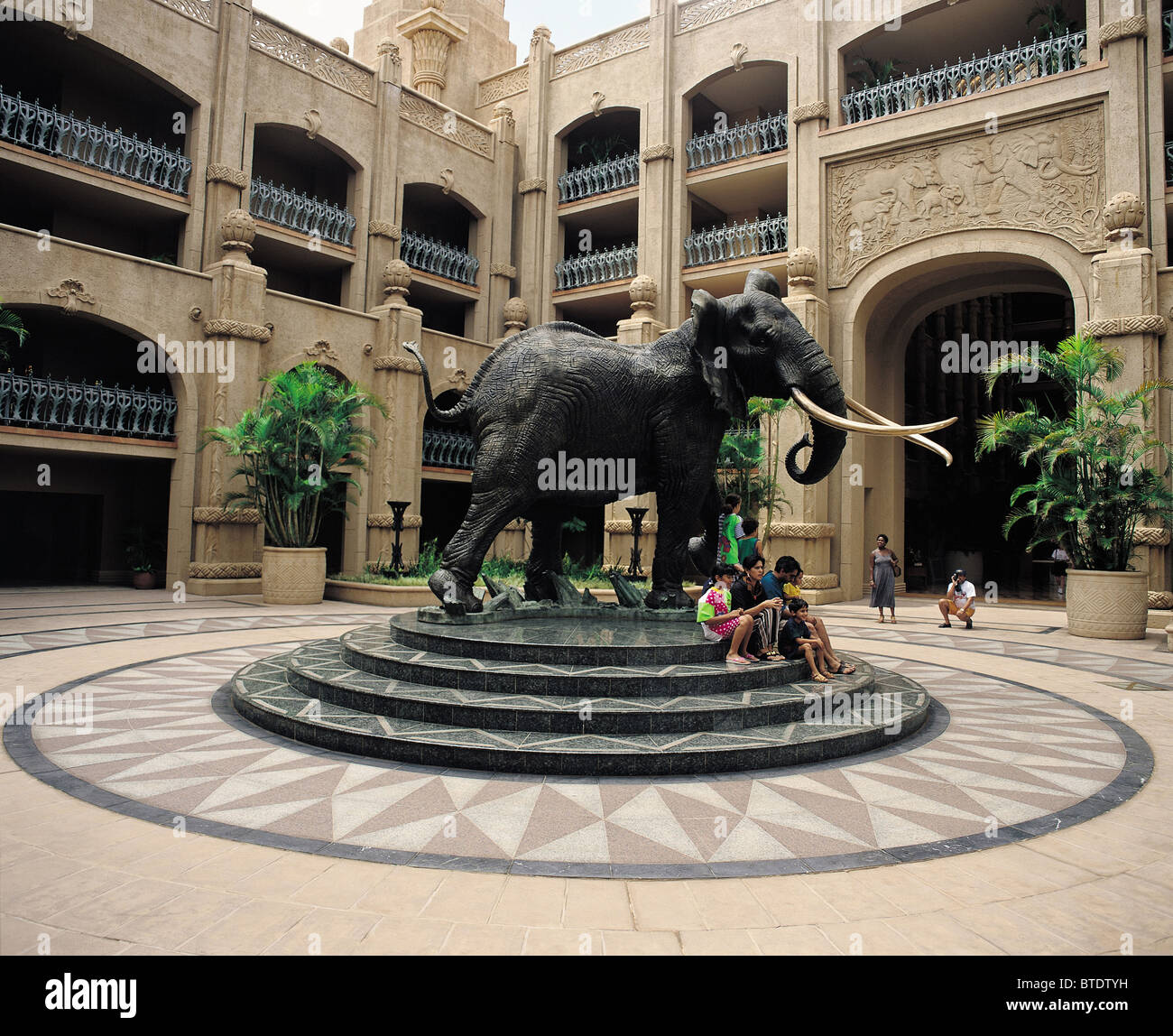 A large elephant statue in the Palace of the Lost City Stock Photo Alamy