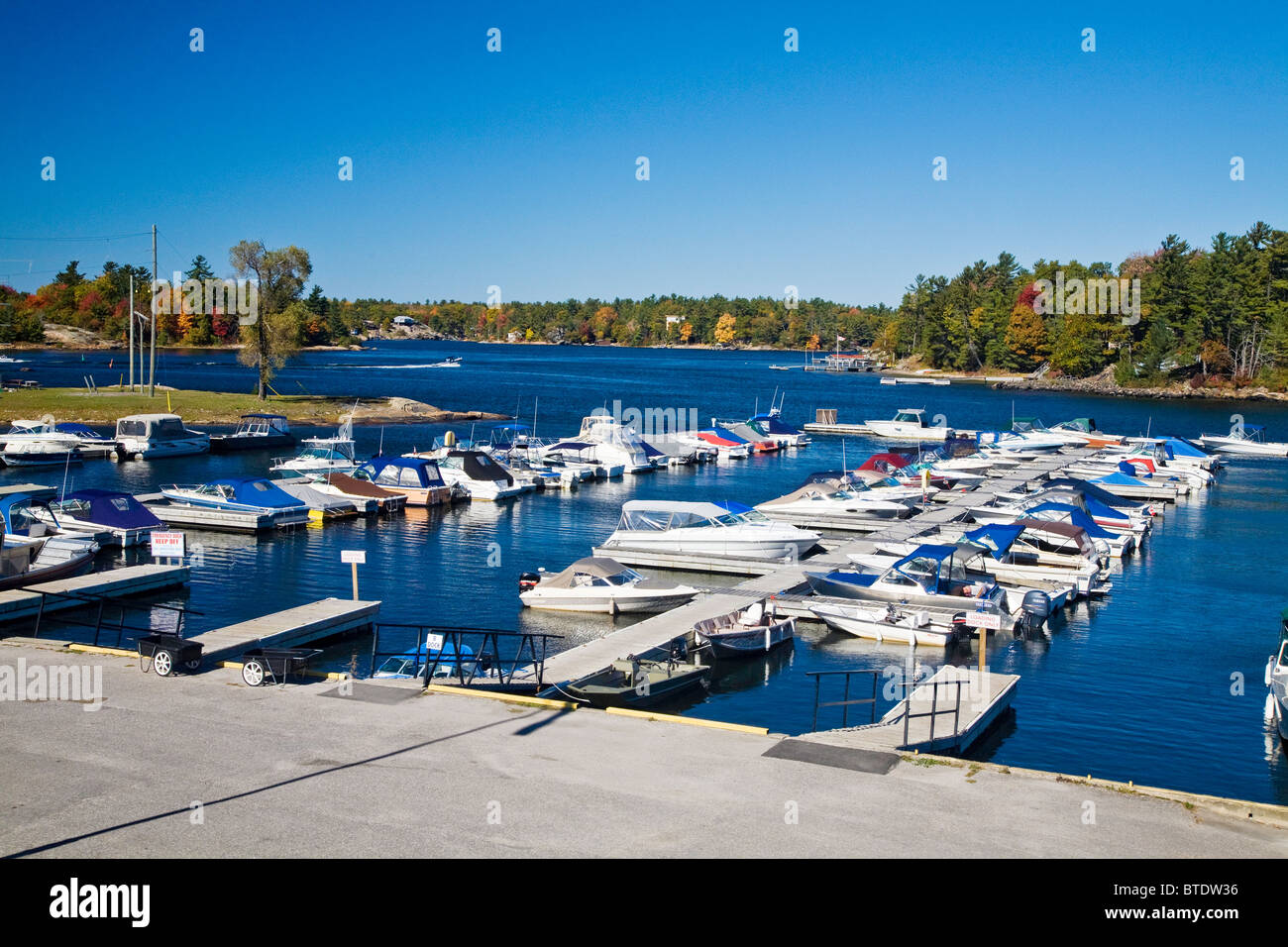 Marina; Harbour or Dock at Honey Harbour; Ontario;Canada;North America