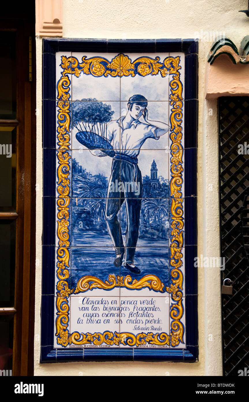 Meson de Chinitas Malaga Spain Andalusia Restaurant bar Pub Cafe Stock Photo