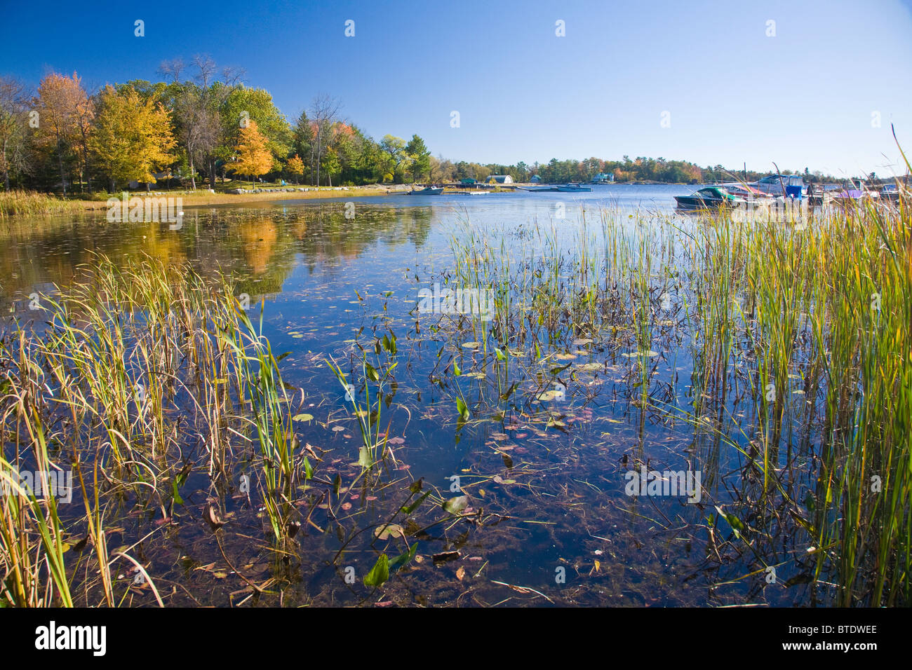 Marina or Harbour near Honey Harbour in Northern Ontario;Canada, North