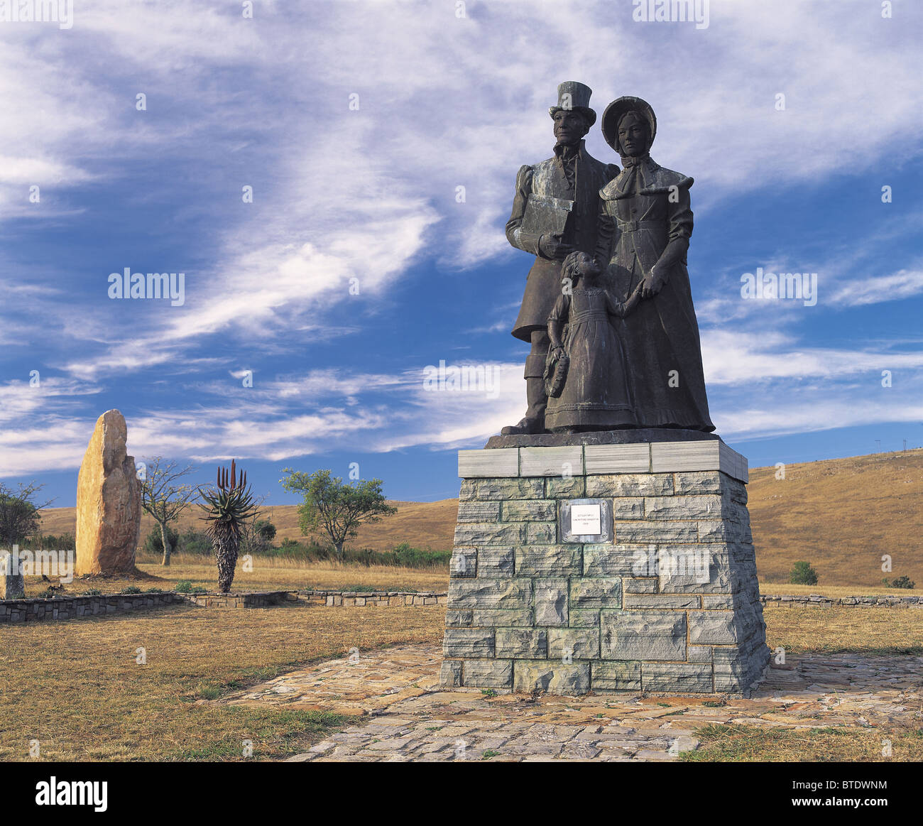 1820 Settlers Monument Stock Photo