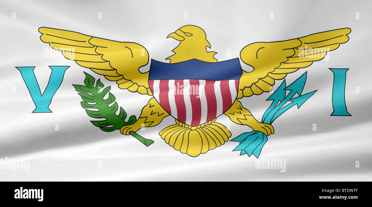 Very large flag of United States Virgin Islands Stock Photo Alamy