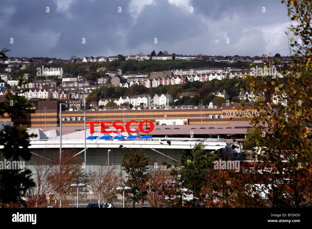 Tesco, Marina, Oystermouth Rd, Swansea, Wales, UK Stock Photo Alamy