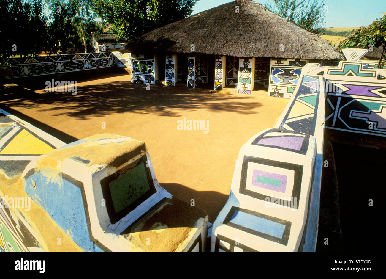 Ndebele village Stock Photo