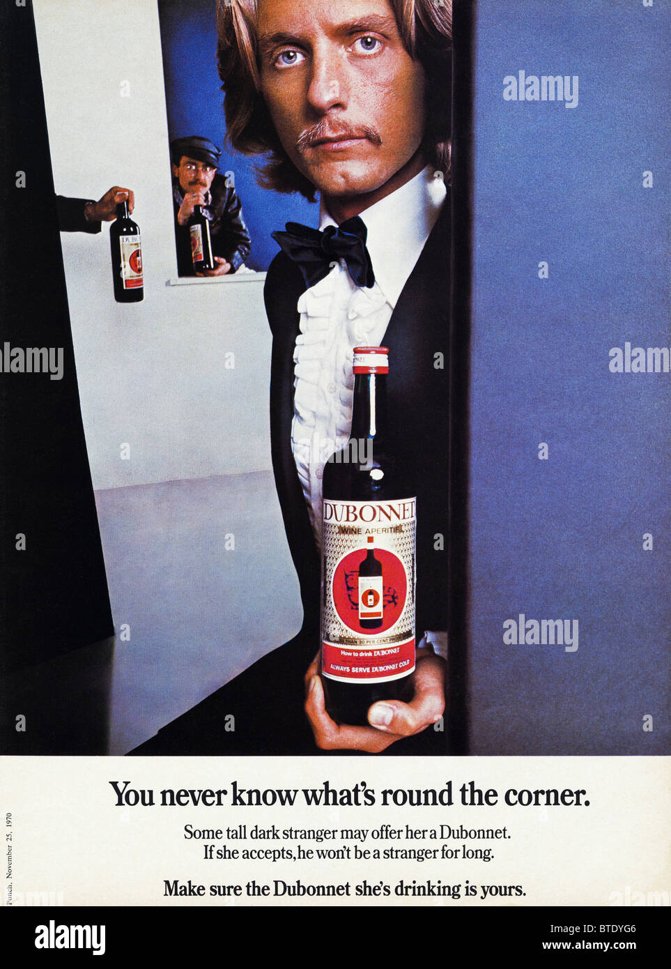 Advert for Dubonnet in magazine dated 1st December 1970 Stock Photo