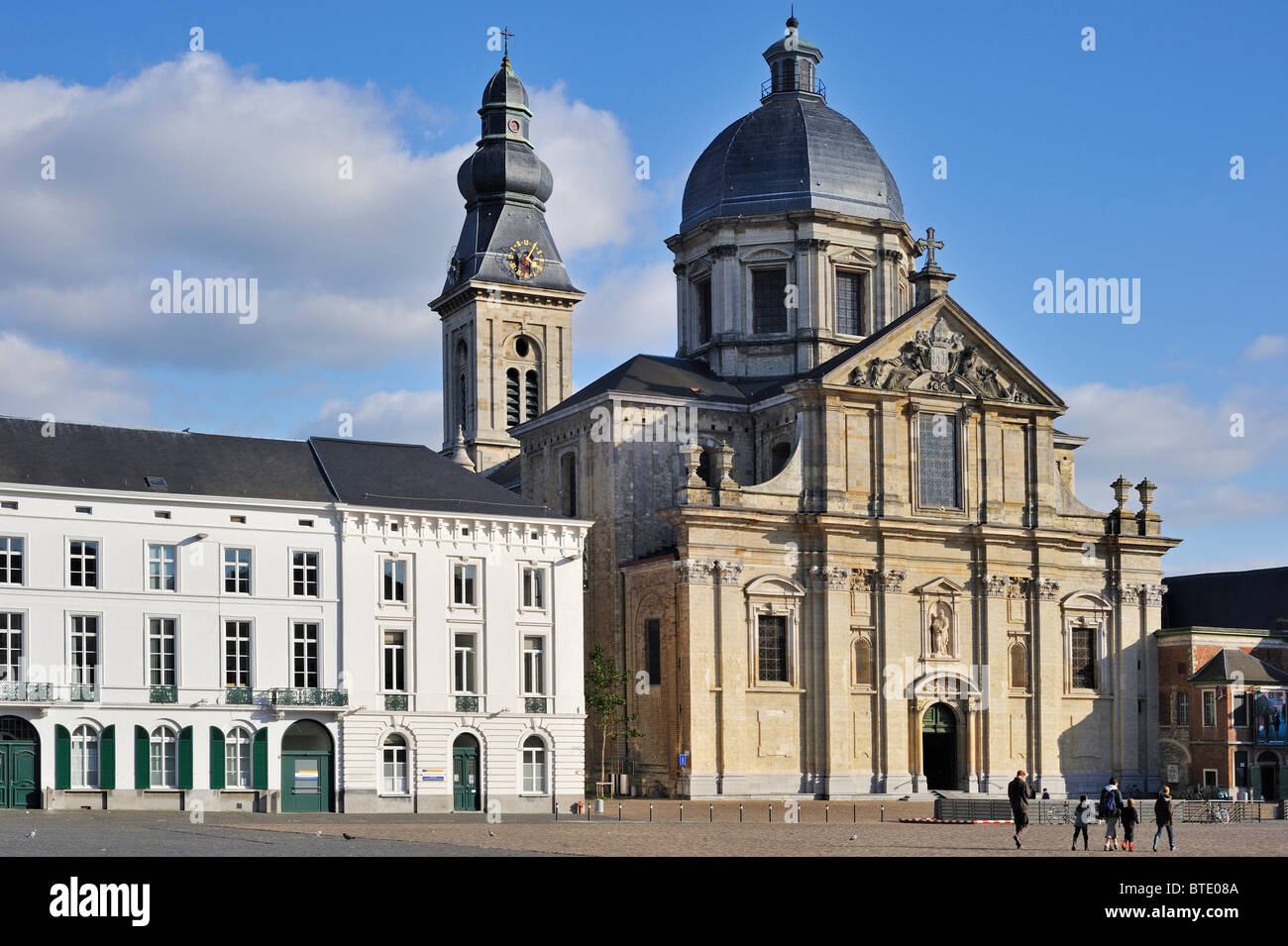 Saint Peters' church and abbey / Onze-Lieve-Vrouw-Sint-Pieterskerk in Ghent, Belgium Stock Photo