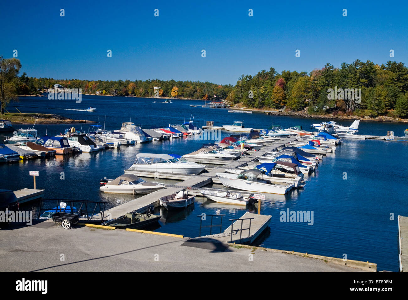 Marina or Harbour near Honey Harbor in Northern Ontario;Canada, North