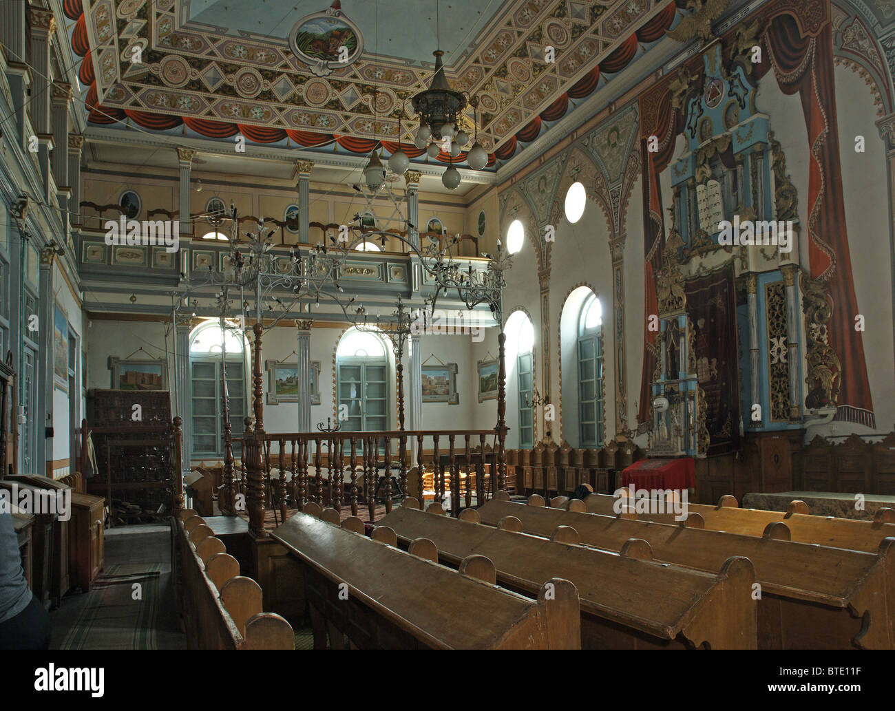 5491. Piatra Neamt, Romania. The Lepziger synagogue Stock Photo