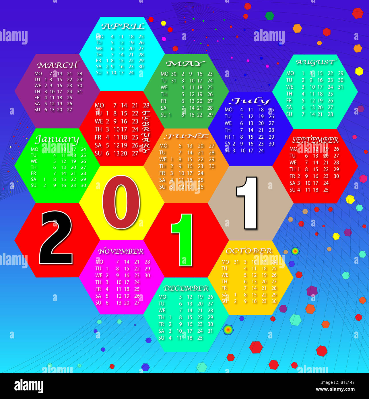 Happy New year 2011 Stock Photo