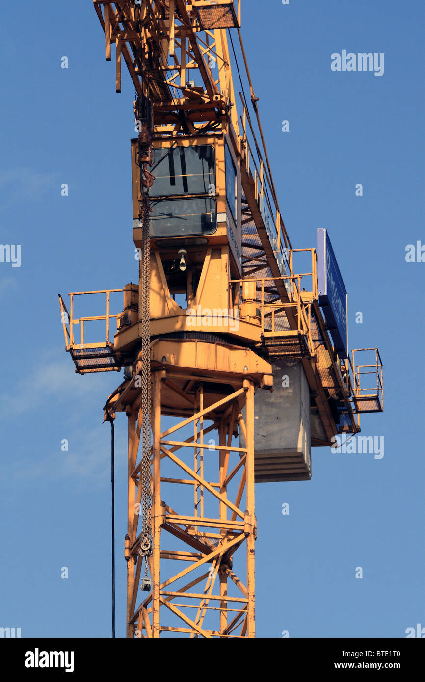 Tower crane cabin hi-res stock photography and images - Alamy