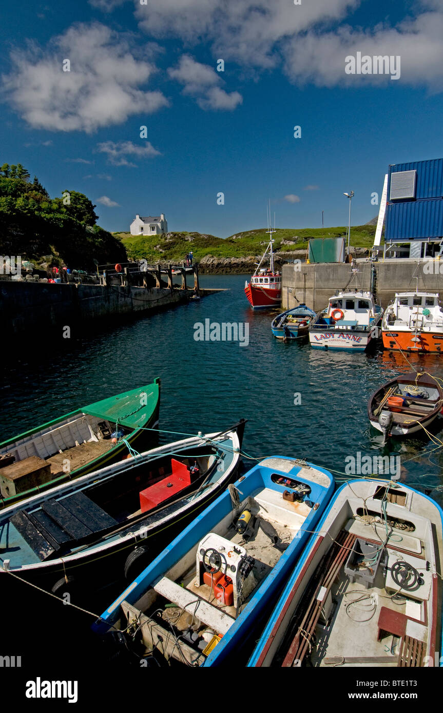 Kallin Shellfish port Grimsay North Uist Outer Hebrides.  SCO 6926 Stock Photo