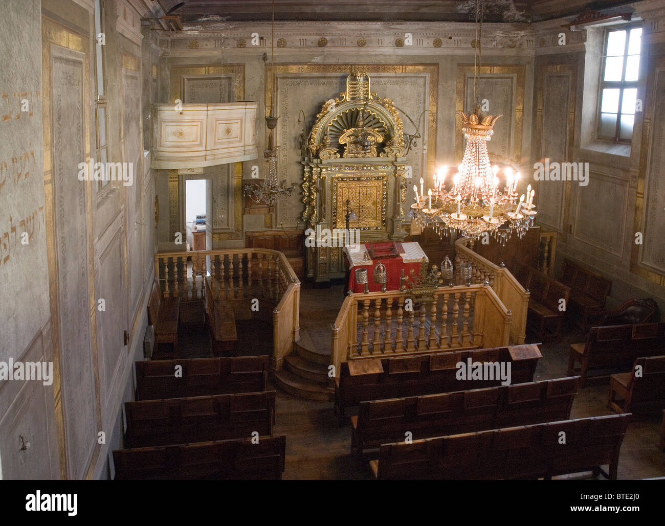5451. Cuneo synagogue built in the 18th. C. Piedmont, northern Italy, Stock Photo