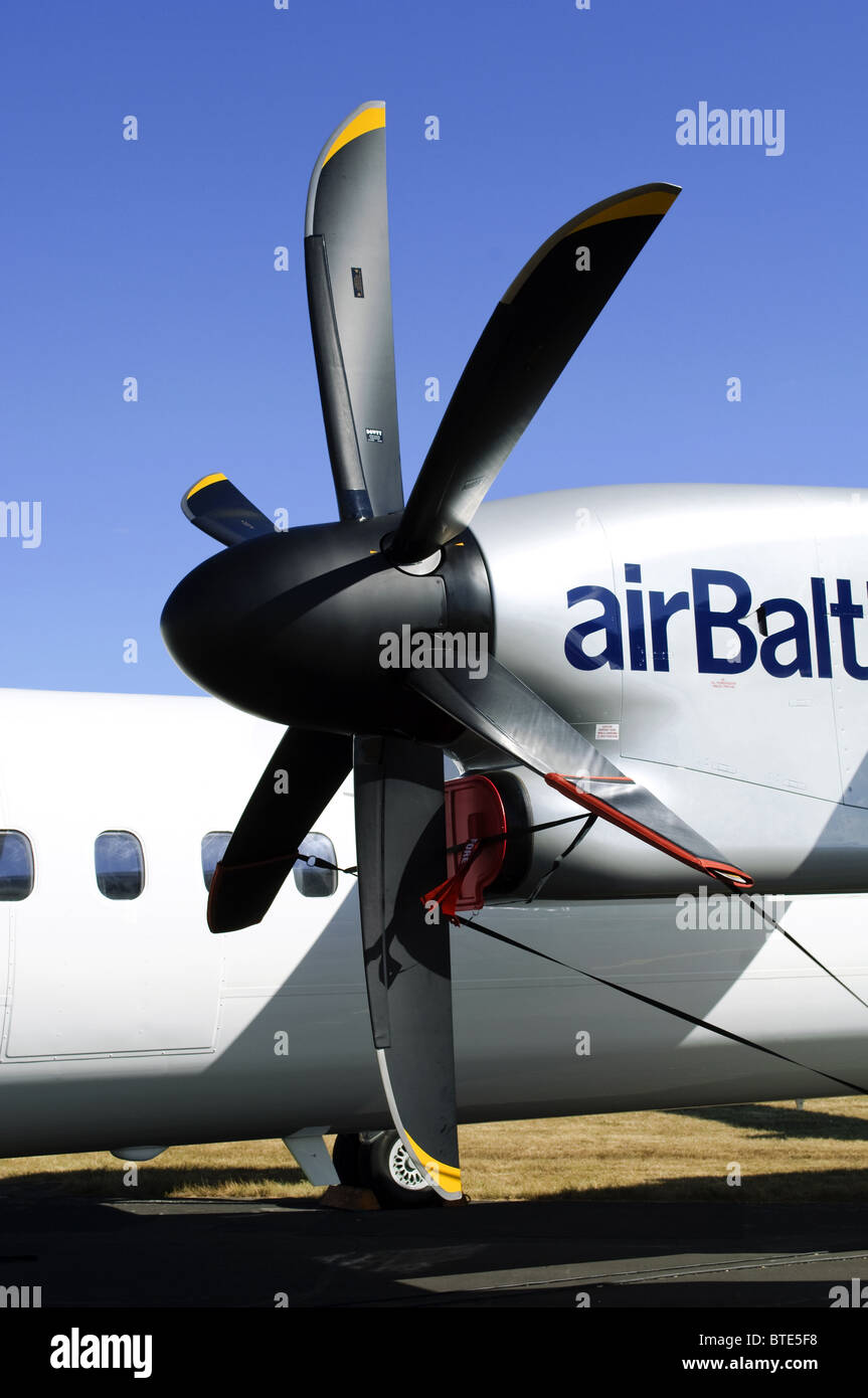 De Havilland Canada DHC-8-402Q Dash 8 Air Baltic Stock Photo