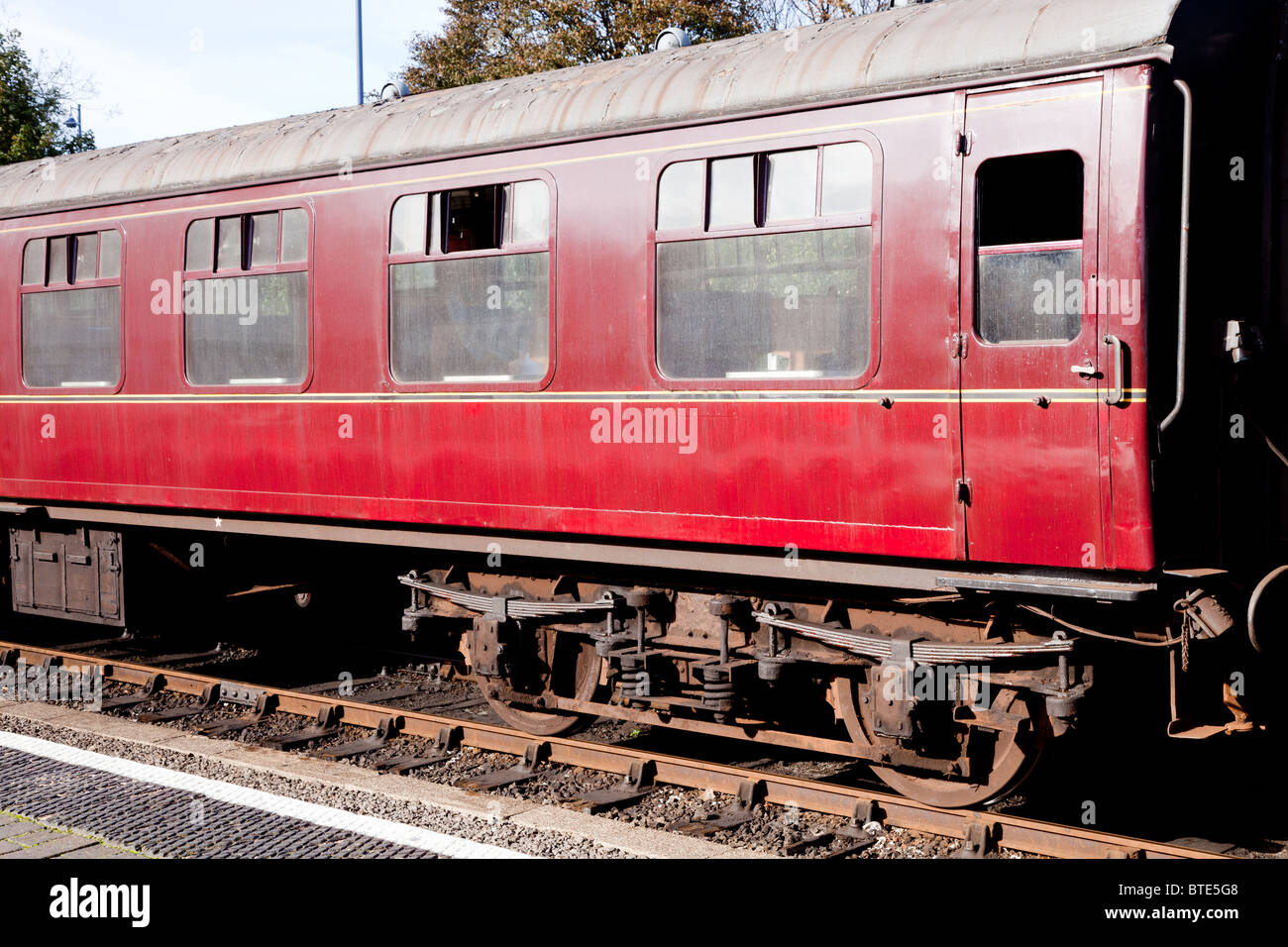 An old fashioned railway carriage at Sheringham, Norfolk Stock Photo Alamy