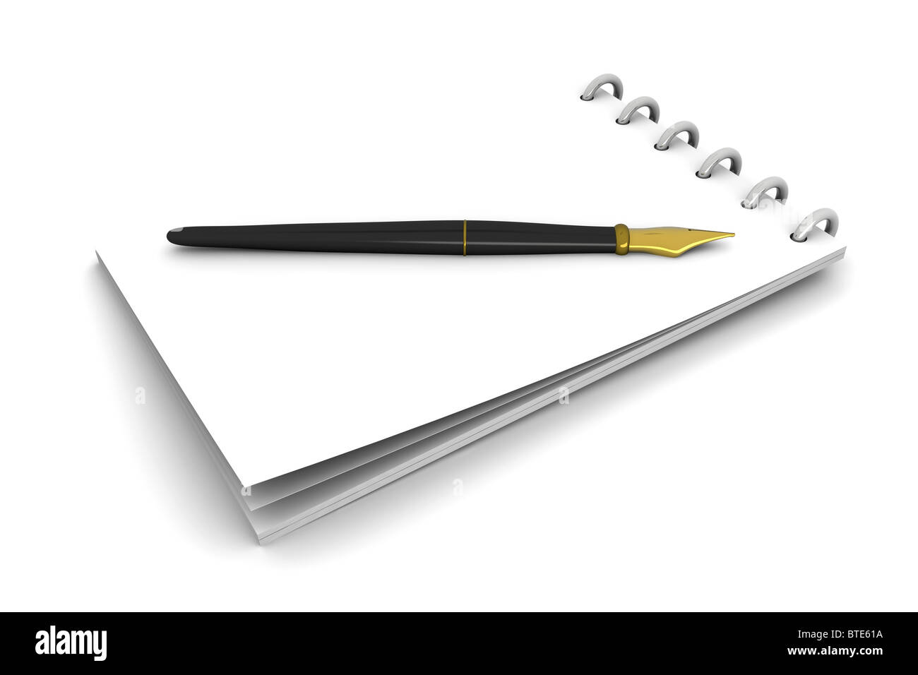 Pen Notepad Folder Notepad con pen Stock Photo - Alamy