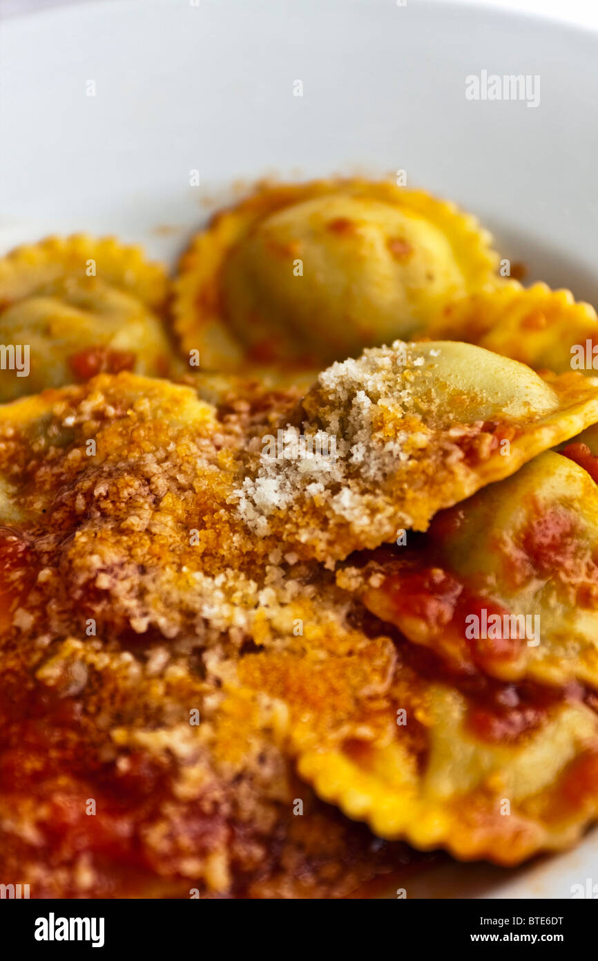Agnolotti with Ragù, kind of ravioli typical of the Piedmont Region ...