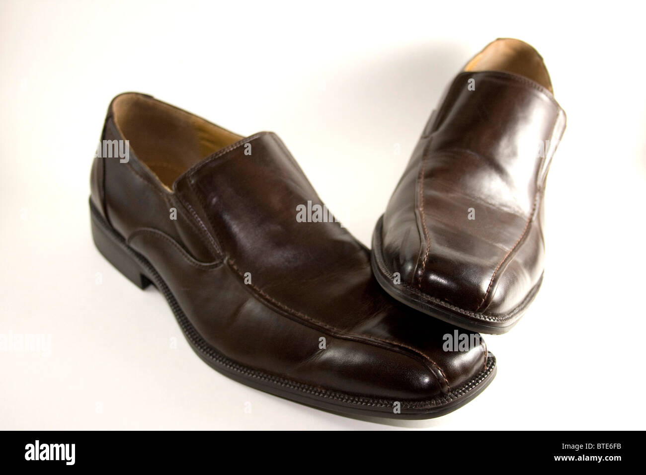 Brown Dress Shoes Stock Photo