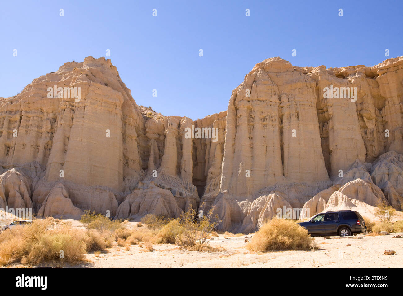 Red Rock Canyon State Park rock formations - California USA Stock Photo