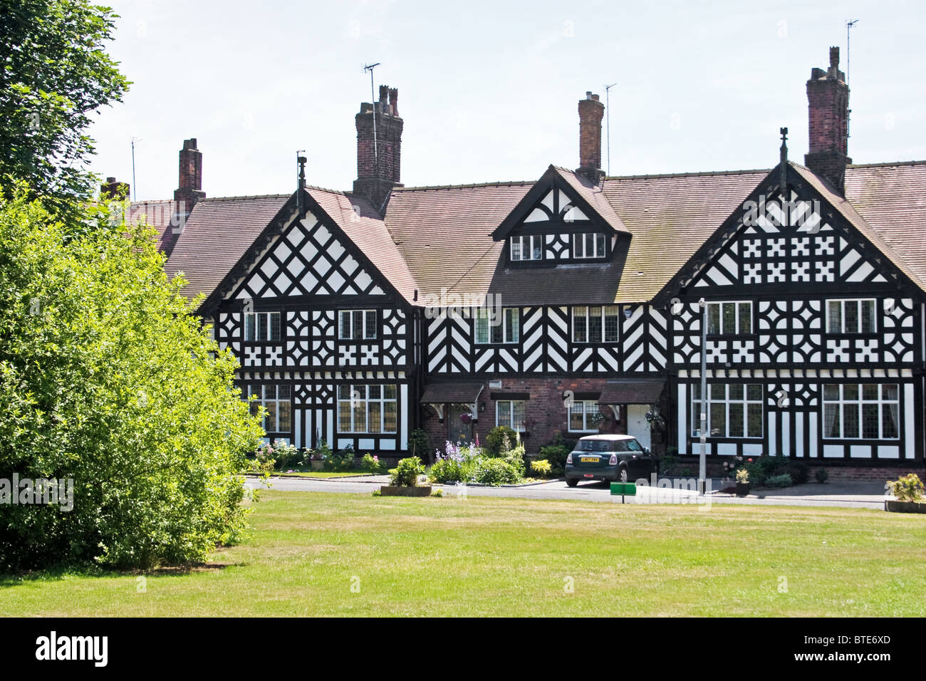 Housing on the Green, Worsley, Salford, Greater Manchester, UK Stock