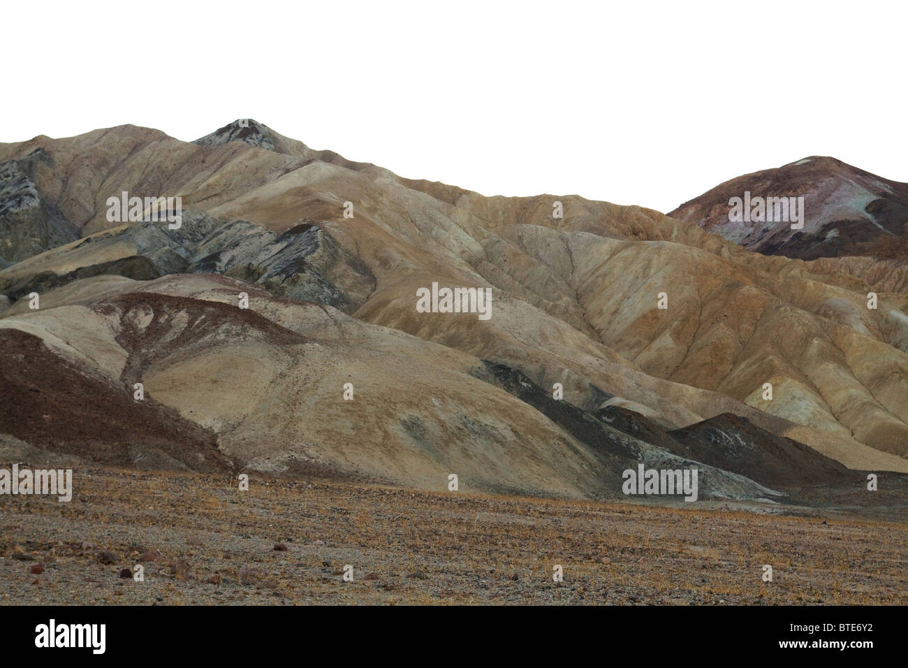 Mineral rich desert mountainside - Death Valley, California USA Stock Photo