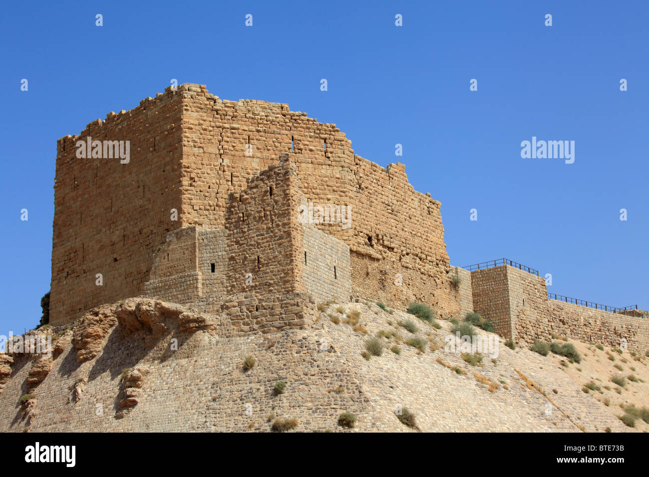The crusader castle of Kerak, Jordan Stock Photo