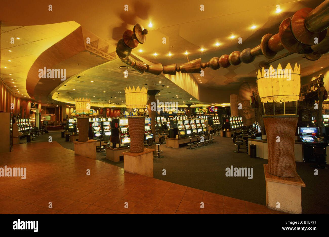 An interior view of the Emerald Casino Stock Photo