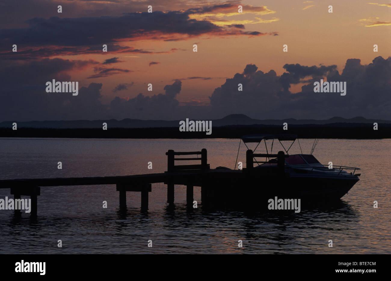 Fishing boat on Fanies Island at Lake St Lucia - part of the ...