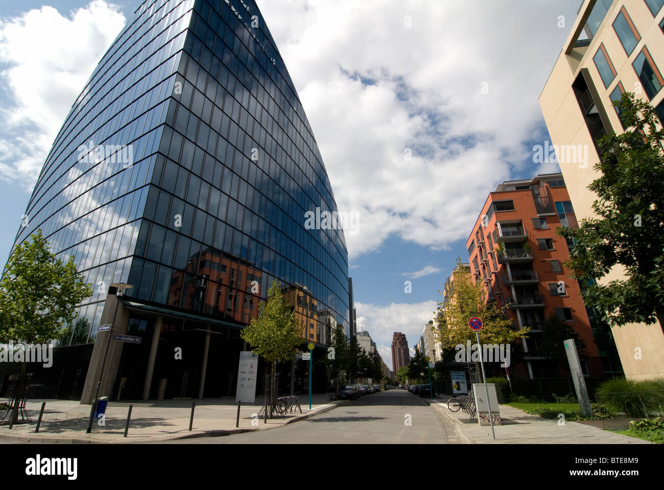 Modern office building Main Triangel in Frankfurt, Germany Stock Photo ...