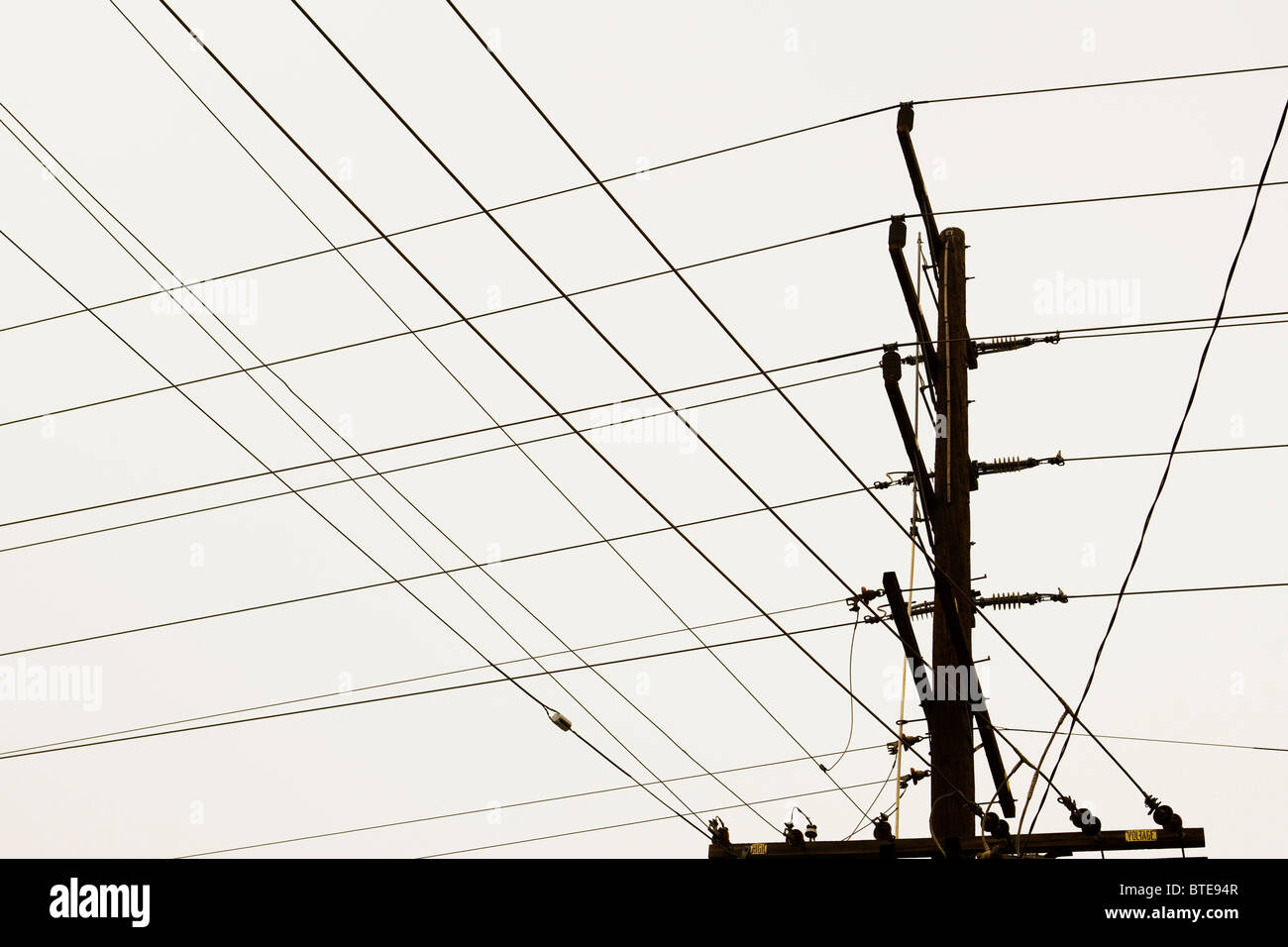 Utility wires Stock Photo