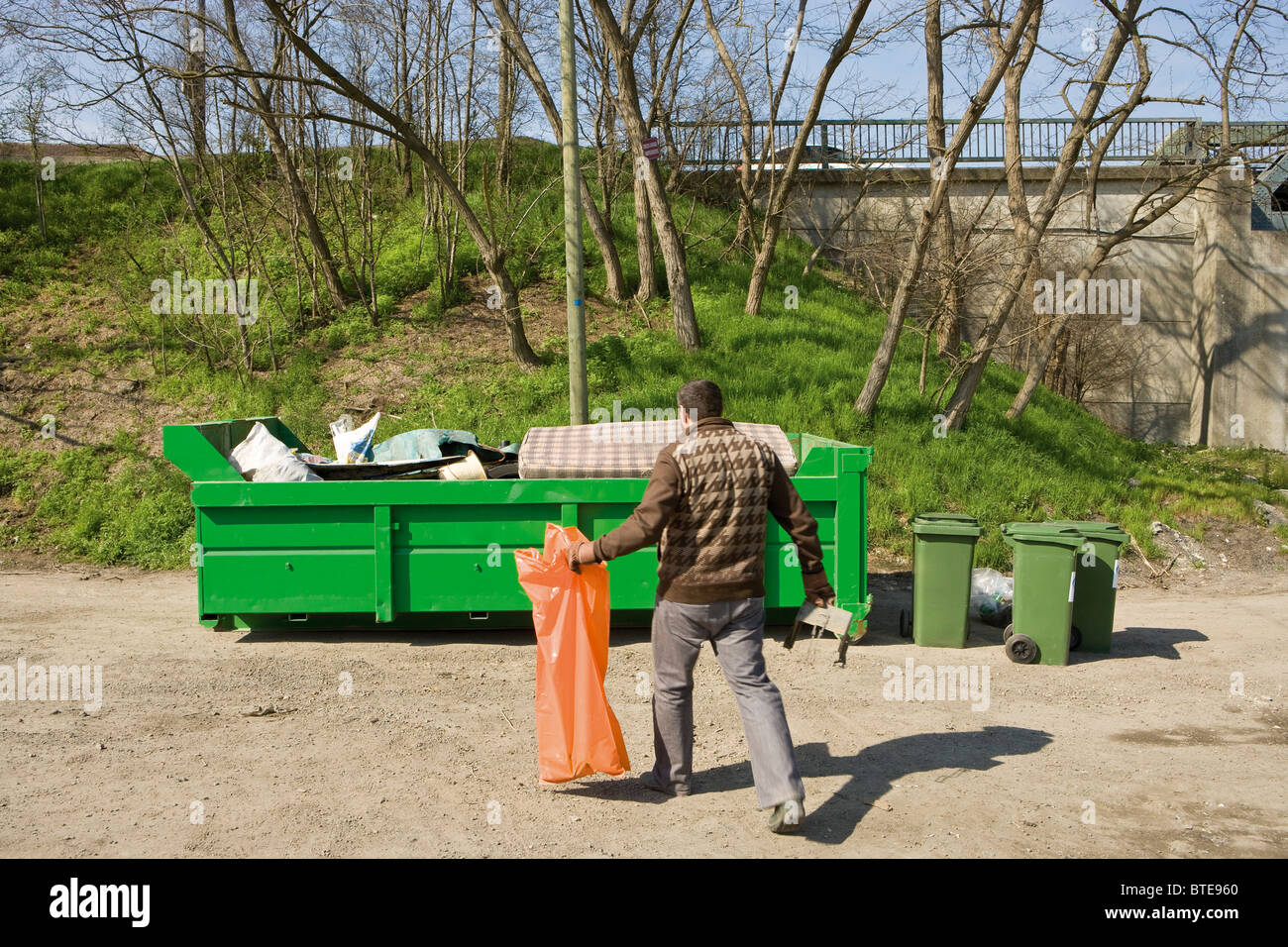 Throwing Away Trash High Resolution Stock Photography and Images Alamy